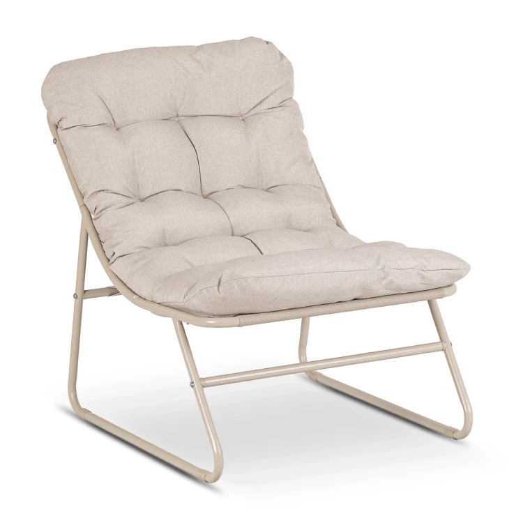 Zestaw Ogrodowy Zelia Sofa 2 x Fotel stolik kawowy Beżowy