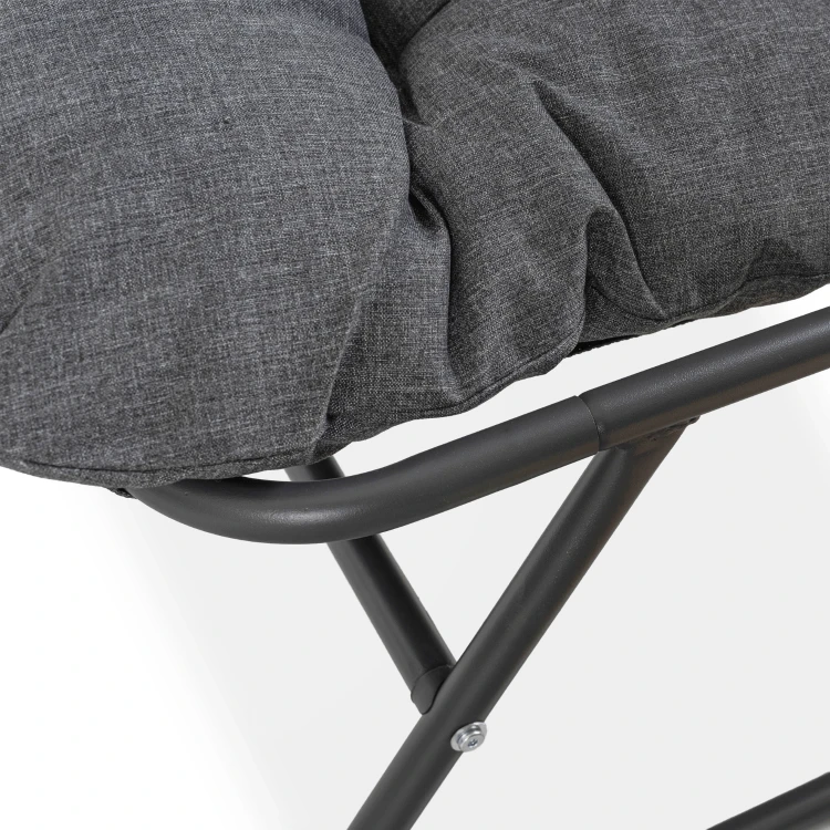 Zestaw Ogrodowy Zelia Sofa 2 x Fotel stolik kawowy Szary (