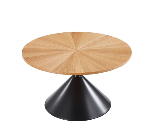 Stolik kawowy FORGE okrągły kolor dąb naturalny