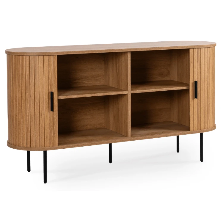 Komoda dwudrzwiowa Wood w kolorze dębu 140x76x40 (
