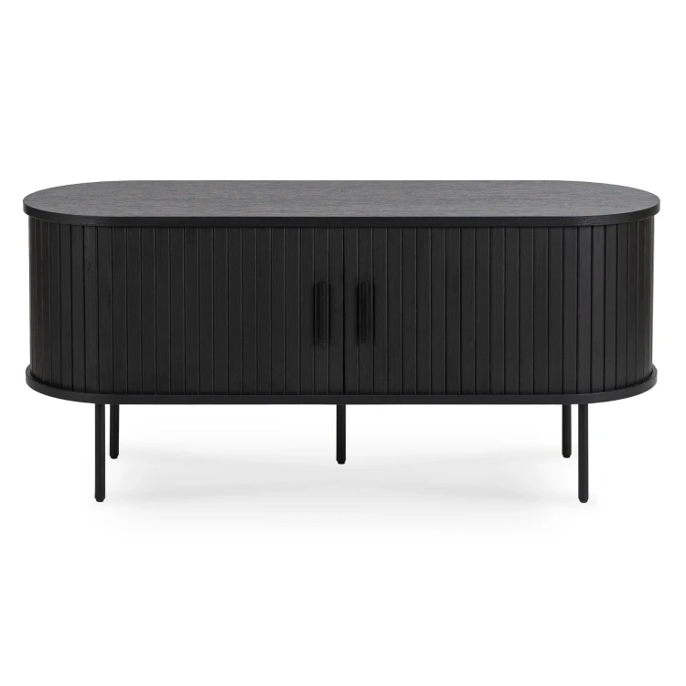 Szafka RTV Wood w kolorze czarnym 120 cm