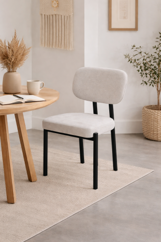 Krzesło tapicerowane FROLA beżowe