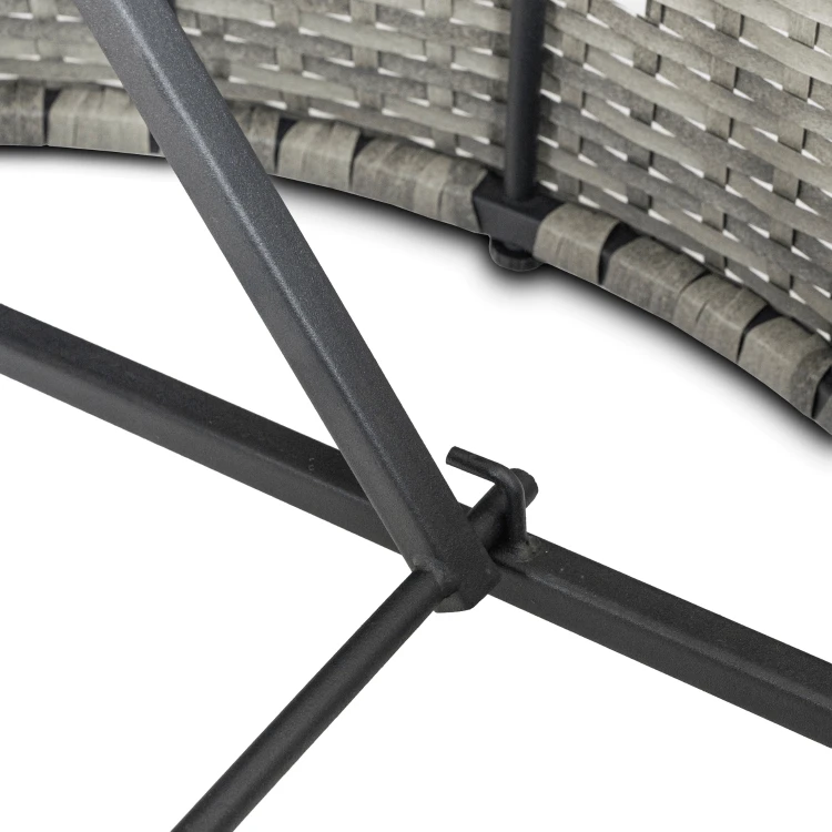 Wyspa Ogrodowa Korfu Technorattan Jasnoszary