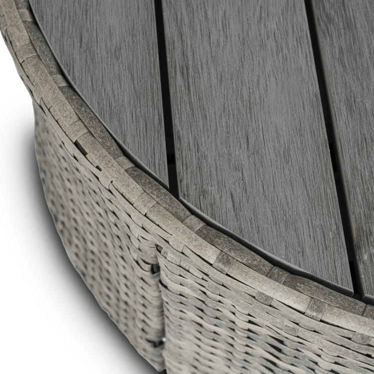 Wyspa Ogrodowa Korfu Technorattan Jasnoszary