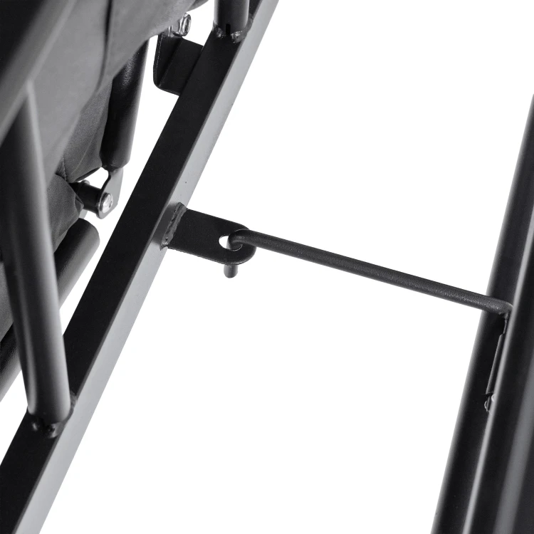 Huśtawka ogrodowa Riva z zadaszeniem Szara/Czarna