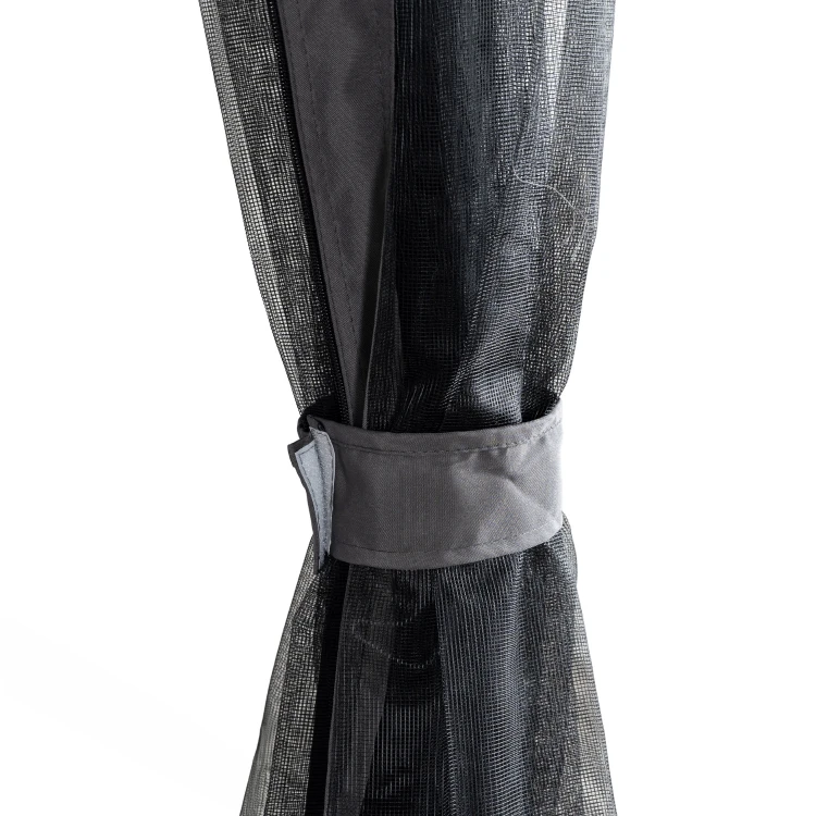 Huśtawka ogrodowa Riva z zadaszeniem Szara/Czarna