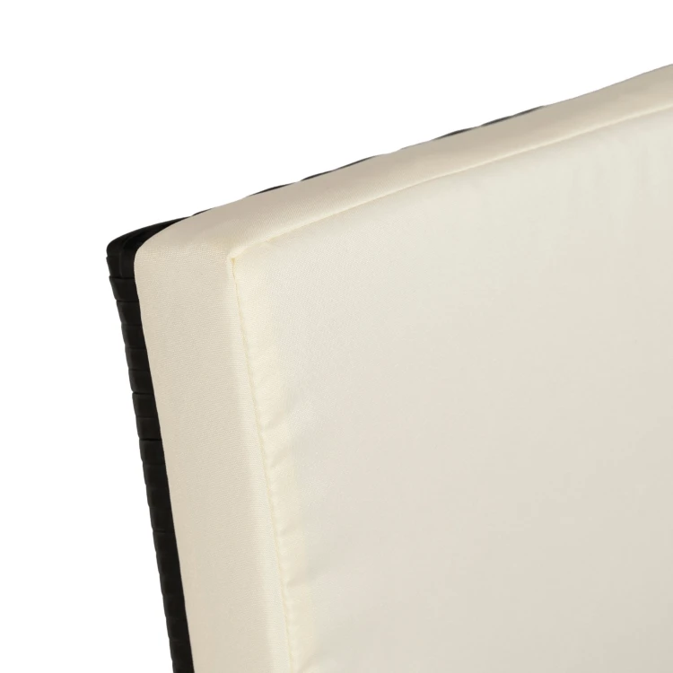 Zestaw Mebli Ogrodowych VEROLA Czarny/Kremowy