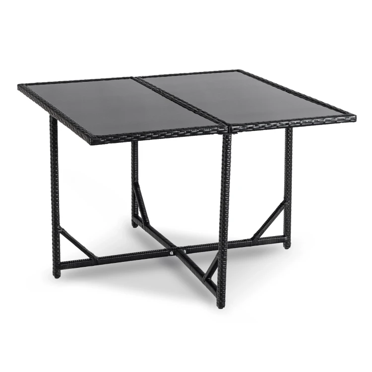 Zestaw Mebli Ogrodowych VEROLA Czarny/Kremowy