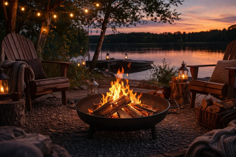 Palenisko ogrodowe czarne 60 cm