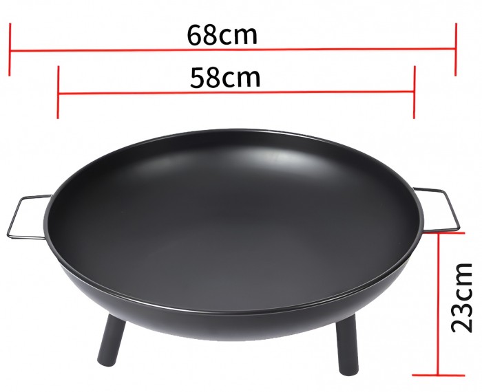 Palenisko ogrodowe czarne 60 cm