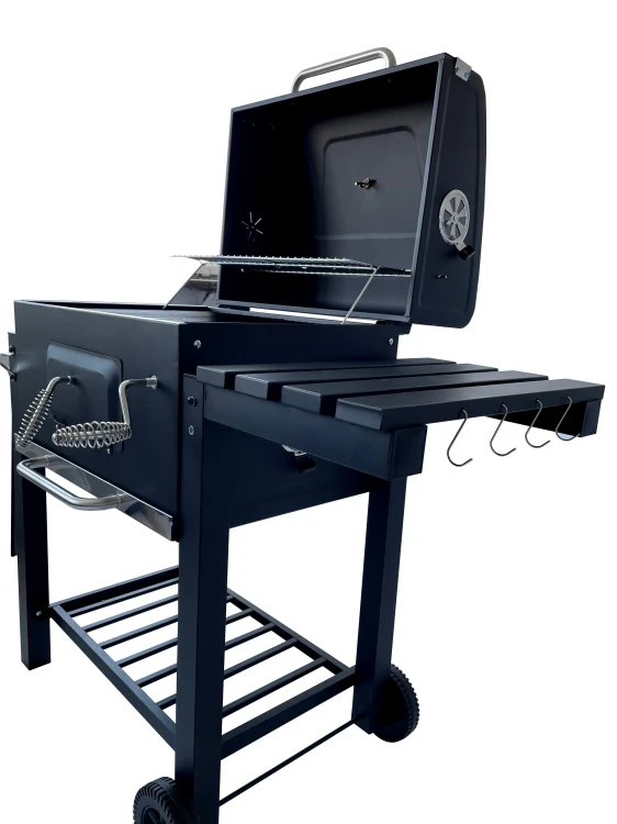 Grill ogrodowy węglowy z pokrywą