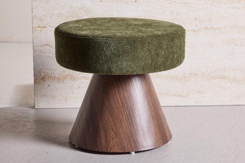 Pufa RONO zielona/mokka 48 cm
