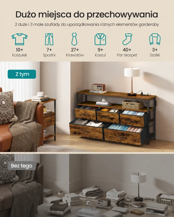 Komoda Loft z podświetleniem