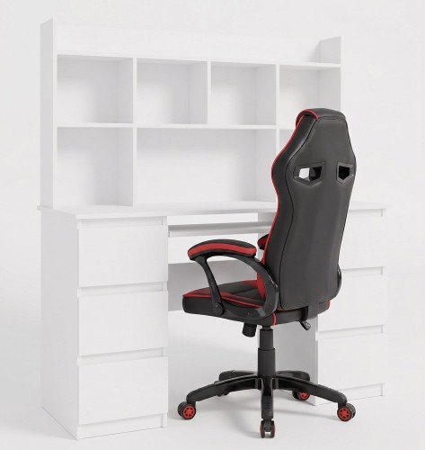 Zestaw Biurko z nadstawką ROLINGS 130 cm