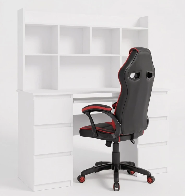 Zestaw Biurko z nadstawką ROLINGS 130 cm