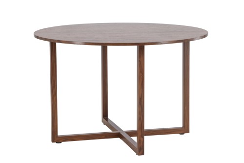 Stół do jadalni okrągły RANGO 120 cm kolor orzech