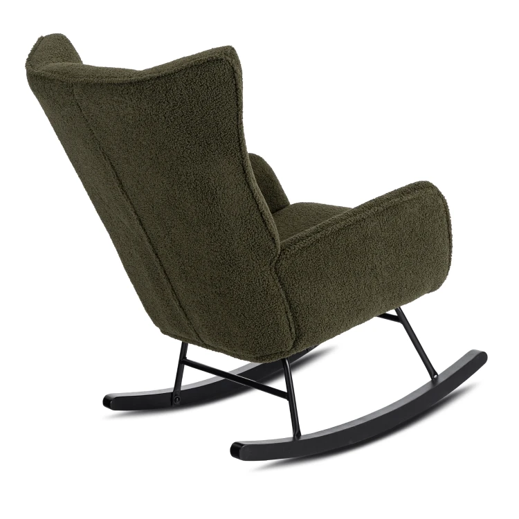 Fotel bujany TULI tkanina Boucle/ Zielony