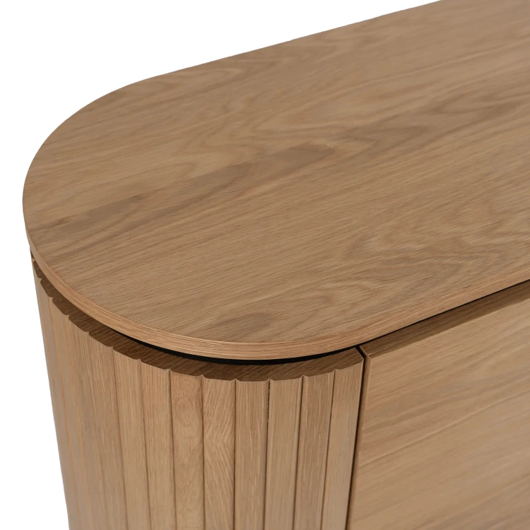 Komoda Arden 200 cm – 4-drzwiowa, kolor dąb