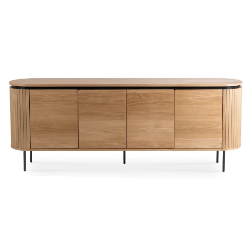 Komoda Arden 200 cm – 4-drzwiowa, kolor dąb