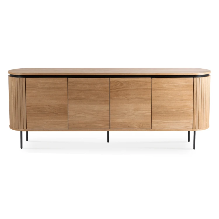 Komoda Arden 200 cm – 4-drzwiowa, kolor dąb