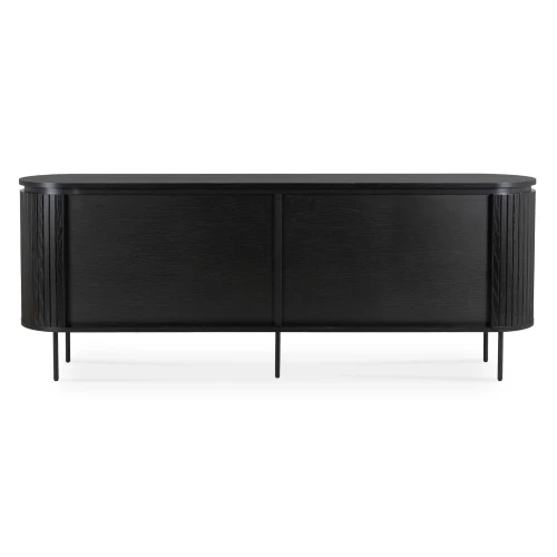 Komoda Arden 200 cm – 4-drzwiowa, kolor czarny