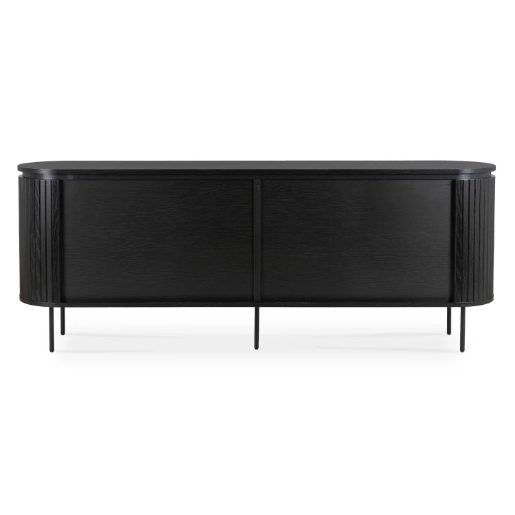 Komoda Arden 200 cm – 4-drzwiowa, kolor czarny