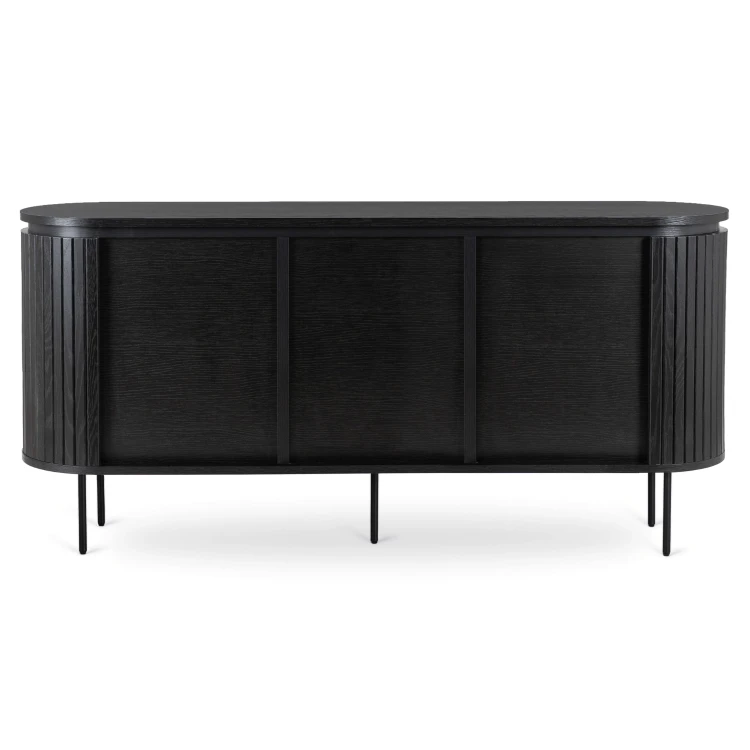 Komoda Arden 160 cm – 3-drzwiowa, kolor czarny