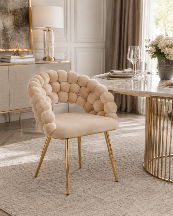 Krzesło tapicerowane Medina Welur Riviera 06