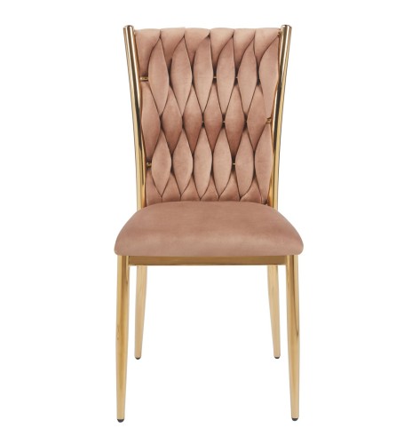 Krzesło tapicerowane Willi II Velvet - Riviera 24 cappuccino