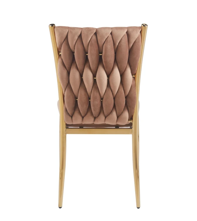 Krzesło tapicerowane Willi II Velvet - Riviera 24 cappuccino