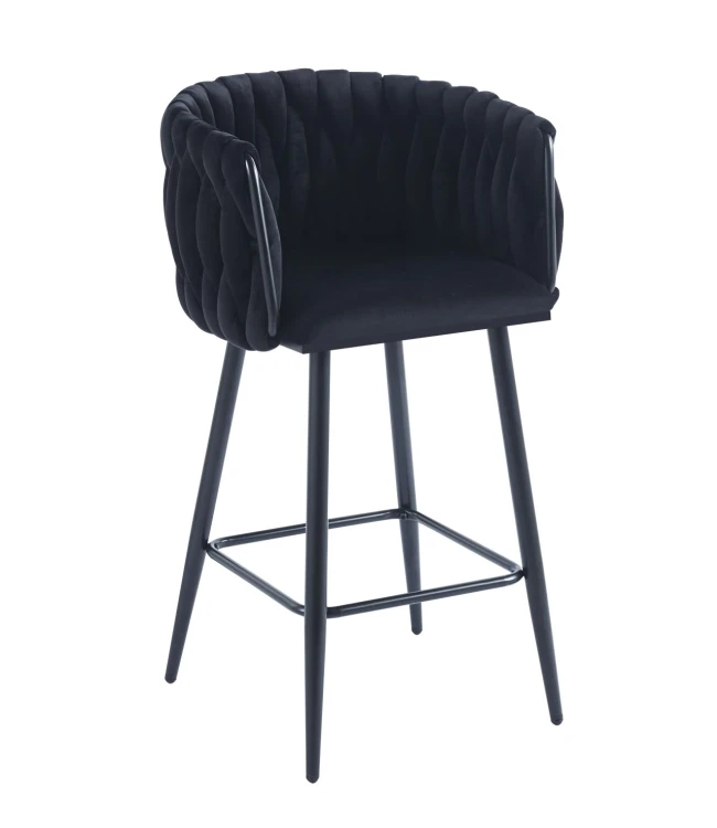 Hoker tapicerowany Rosa-Z Riviera 100 czarny