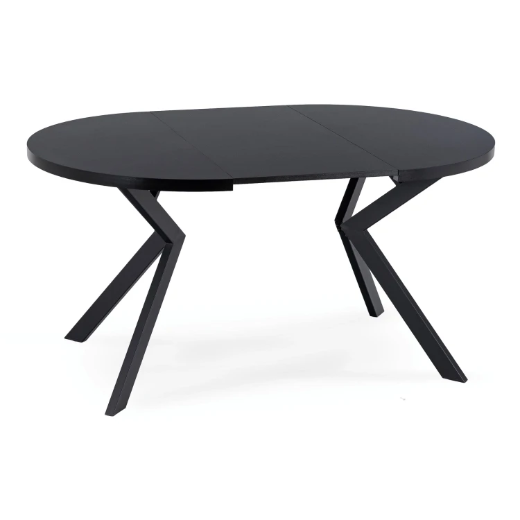 Stół rozkładany Orion w stylu industrialnym 100-250 cm Czarny