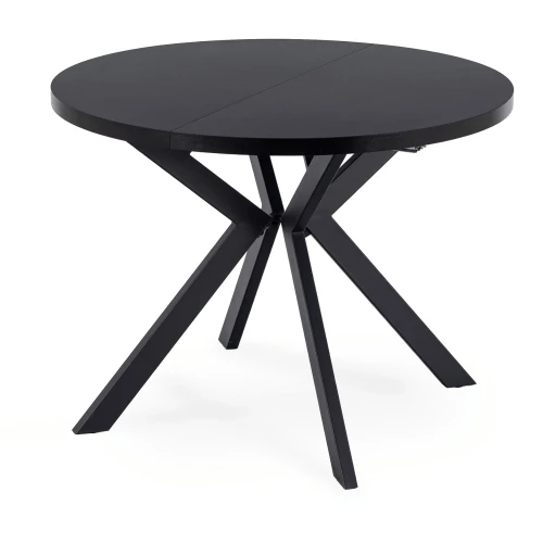 Stół rozkładany Orion w stylu industrialnym 100-250 cm Czarny