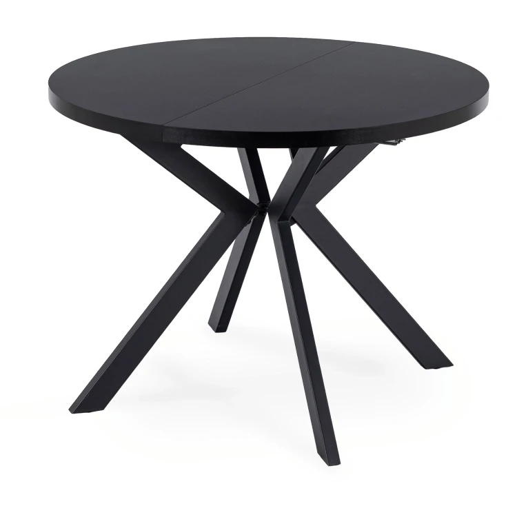 Stół rozkładany Orion w stylu industrialnym 100-250 cm Czarny