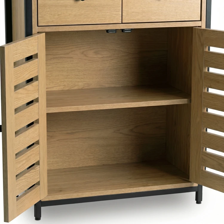 Szafka komoda do przechowywania kolor Dąb 70 cm