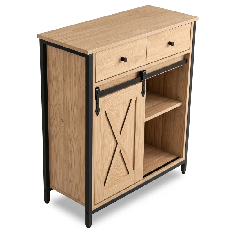 Komoda KRONO 70 cm Dąb/Czarny