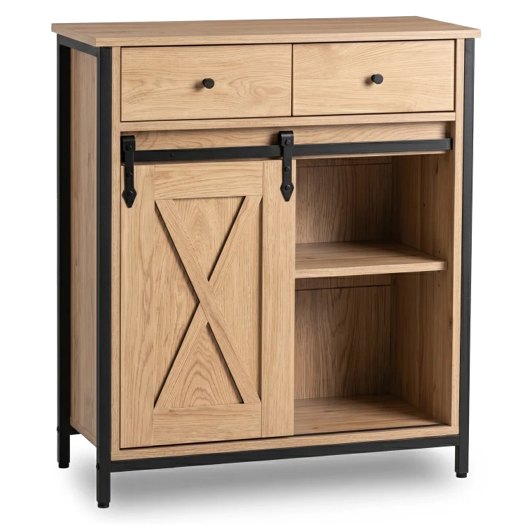 Komoda KRONO 70 cm Dąb/Czarny