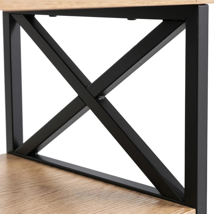 Szafka nocna KRONO 40 cm Dąb/Czarny
