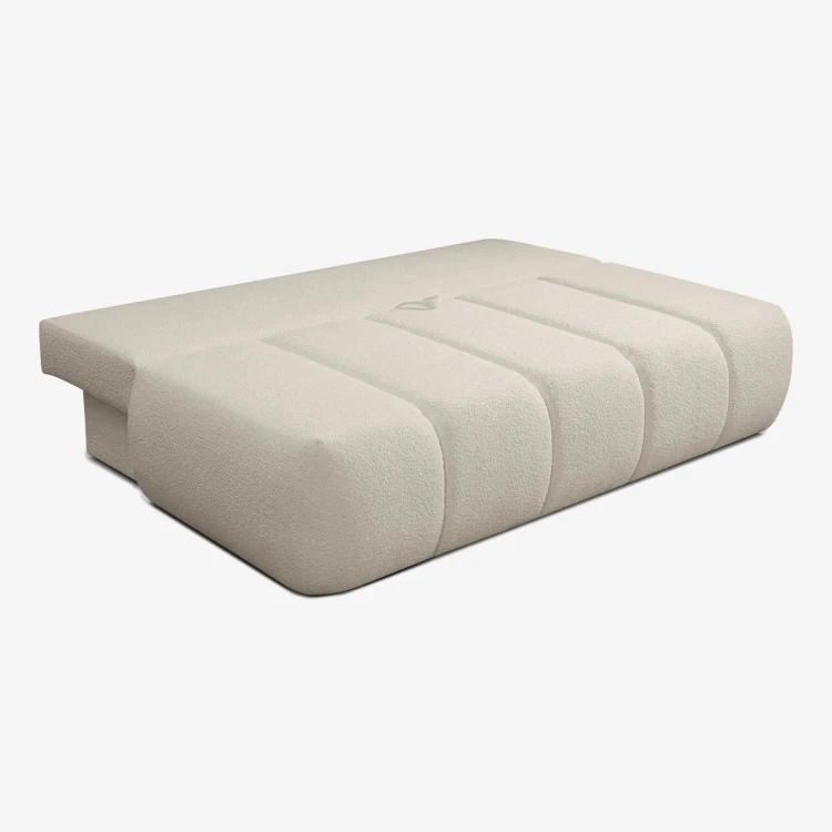 Sofa Rozkładana MOONI kremowa tkanina boucle