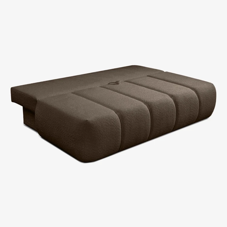 Sofa Rozkładana MOONI brązowy MOCCA tkanina boucle