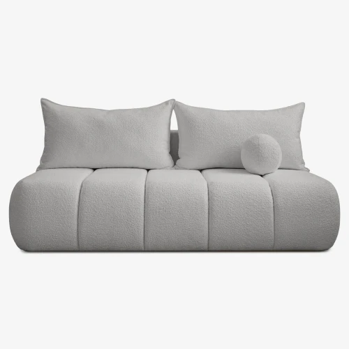 Sofa Rozkładana MOONI szara MOCCA tkanina boucle