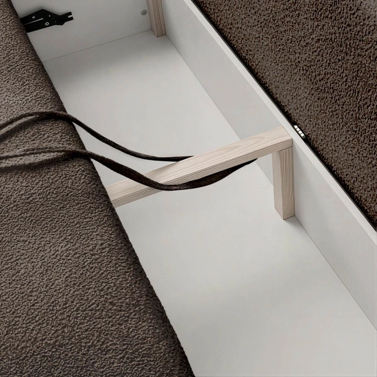 Sofa Rozkładana LORENA Mocca Boucle