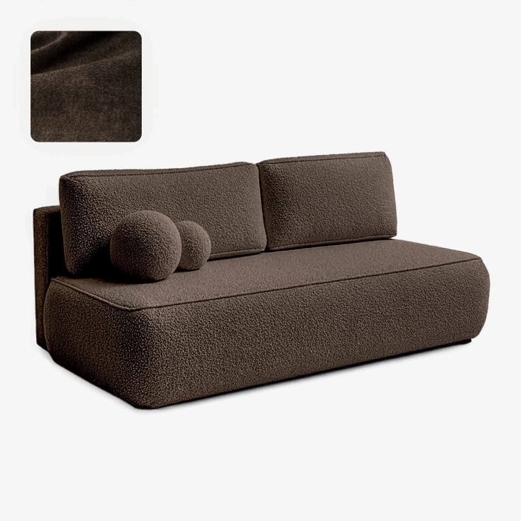 Sofa Rozkładana LORENA Mocca Boucle