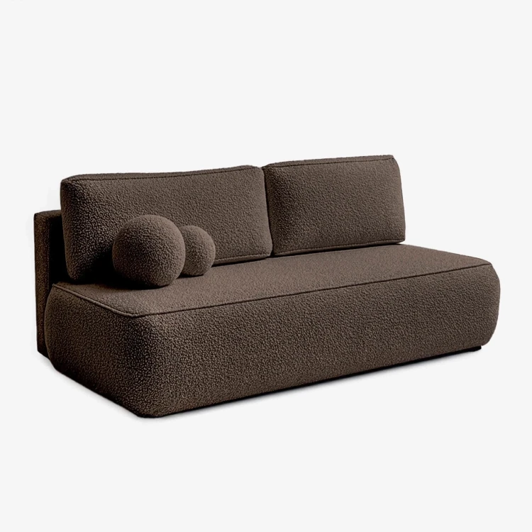 Sofa Rozkładana LORENA Mocca Boucle
