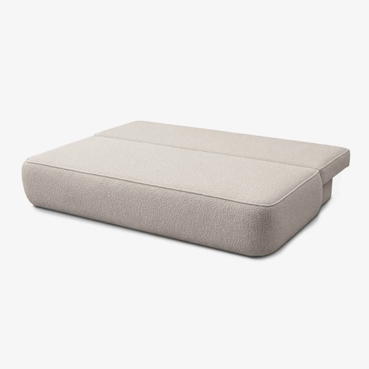 Sofa Rozkładana LORENA Kremowa Boucle