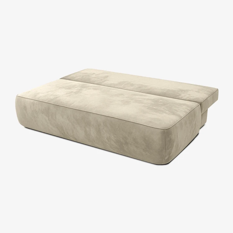 Sofa Rozkładana LORENA Kremowa Welur