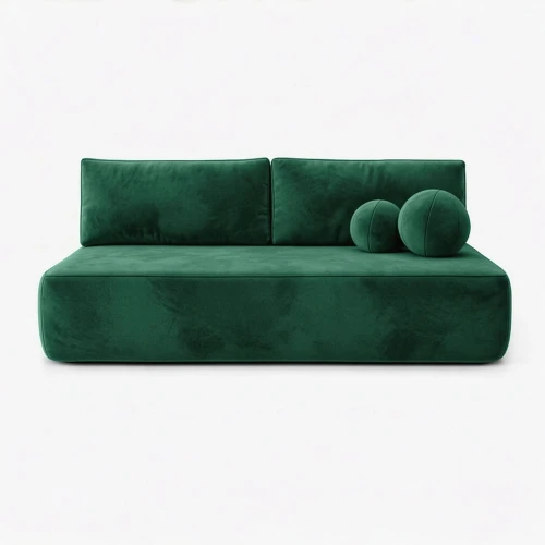 Sofa Rozkładana LORENA Zielona Welurowa