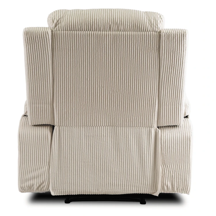 Fotel Masujący Comfort BOX Beżowy Sztruks