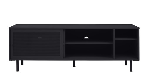 Szafka RTV VERS 160 cm Czarna Metalowa