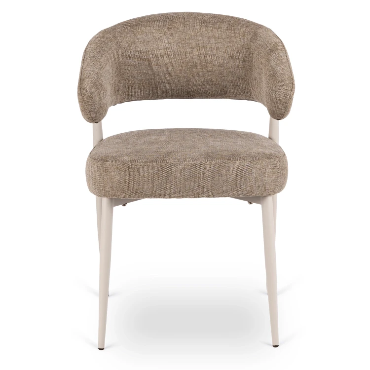 Krzesło tapicerowane NELA w kolorze beżowym